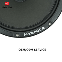 Haut-parleur médium pour voiture HYANKA SMD-65 6,5 pouces 120W, haut-parleur médium-basse à châssis en acier plaqué noir pour système audio de véhicule