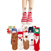 Chaussettes pantoufles jetables respirantes, douces et chaudes pour l'hiver, avec logo sur le revers, motif animal mignon et moelleux, pour femmes