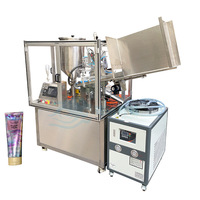 Machine rotative automatique de remplissage et de scellement de tubes en plastique souple pour couvercle anti-poussière en pâte de chocolat liquide visqueux pour boisson alimentaire