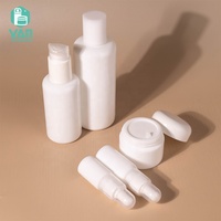 YAN Packaging – Ensemble cosmétique haut de gamme en céramique blanche : flacon compte-gouttes/bouchon à vis/pompe en verre 50g 100ml 200ml, pot à crème, sérum, huile, lotion