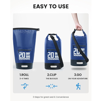 Nouveau Style PVC Bâche Ocean Pack avec étui de téléphone étanche IPX6 Surf Pliable Sac À Dos Sac À Dos Canotage