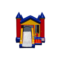 Alquiler de Castillos Inflables Comerciales para Fiestas, Combo Comercial para Niños, Castillo Inflable con Tobogán para Niños Pequeños