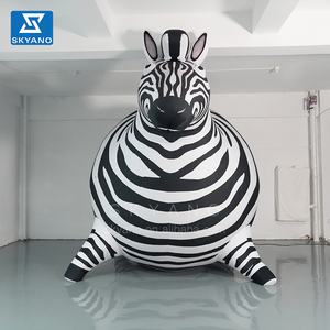 Zebra Inflable Obesa, Mascota de Dibujos Animados Inflable, Material de Felpa - Product Image 2