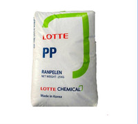 Granulés de polypropylène copolymère aléatoire vierge de qualité alimentaire et filmique Lotte PP SFC-750/750R/SEP-750 de Corée pour le film de coulée