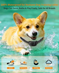 ปลอกคอฝึกสุนัขแบบรีโมทพร้อมตัวหยุดเสียงเห่า, เครื่องฝึกสัตว์เลี้ยงไฟฟ้าแบบชาร์จได้และกันน้ำ, สายรัดปรับได้พร้อมเสียงบี๊บและระบบสั่น - Product Image 6