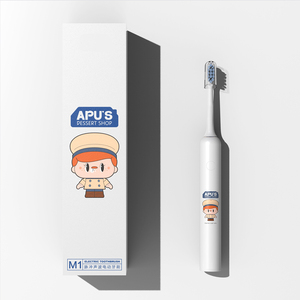LULA dibujos animados lindo impresión recargable vibrador automático suave bebé niños sónico cepillo de dientes eléctrico - Product Image 1