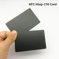 Tarjeta NFC Negra Mate (NTAG216), Memoria: 888 Bytes