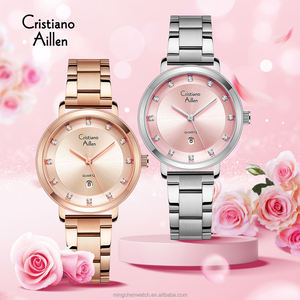 <span class=keywords><strong>Montre</strong></span> à quartz de luxe pour femmes <span class=keywords><strong>Cristiano</strong></span> Aillen, <span class=keywords><strong>montre</strong></span> décontractée pour femmes, étanche 3BAR, alliage, bracelet en acier inoxydable 32 mm, cadran en verre - Product Image 3