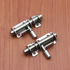 Stainless Steel Door Bolt <b>Lock</b> Surface Mounted For Wooden Doors <b>Windows</b> Bathrooms Thickened Anti Theft Left Right - Product Image 1
