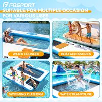 Plateforme de quai gonflable commerciale FBsport, Plataforma Marina Para Muelles Flotantes, Système d'interconnexion de plateformes flottantes