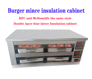 KFC-armario de exhibición de aislamiento vertical de 4 capas, gabinete de aislamiento para llenado de carne, McDonald's <span class=keywords><strong>hamburguesa</strong></span>, de escritorio - Product Image 3