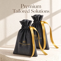 Pochette cadeau personnalisée en velours lisse avec cordon de serrage et logo, pochette en flanelle de haute qualité avec cordon de serrage pour accessoires de parfum
