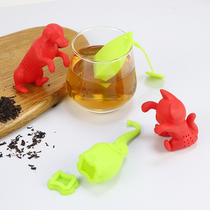 Filtre réutilisable résistant à la chaleur de boule de thé d'infuseur de thé de silicone formé mignon pour les feuilles mobiles ou la <span class=keywords><strong>tisane</strong></span> - Product Image 2