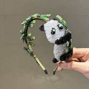 Diadema de Panda de Moda, Diseño Elegante, Versátil para Uso Diario - Product Image 1