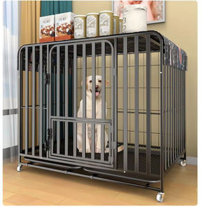 Cages pour chiens Cages pliables pour grands chiens Cage en métal fermée en acier inoxydable solide pour l'extérieur - Product Image 4