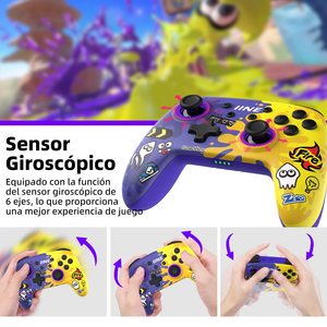 Control Inalámbrico IINE <span class=keywords><strong>para</strong></span> <span class=keywords><strong>Nintendo</strong></span> <span class=keywords><strong>Switch</strong></span> Graffiti Compatible con <span class=keywords><strong>Switch</strong></span>/Oled <span class=keywords><strong>Amiibo</strong></span> WakeUp Vibración TURBO NFC Gamepad - Product Image 4