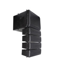 RQ LA412D-KIT Altavoz PA Activo de 1000W, Sistema de Sonido Profesional con Arreglo Lineal para Iglesia, con Estuche de Transporte