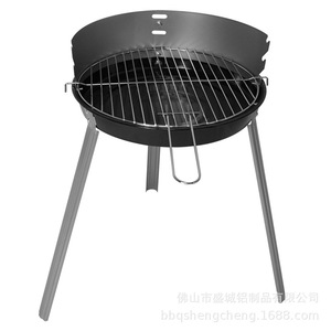 Mini BBQ Grill Portable Foldable Detachable Assembly Outdoor Charcoal Grill H56*49cm - Product Image 2