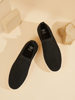 Chaussures décontractées en tricot pour hommes avec logo personnalisé, OEM ODM, faible MOQ, baskets en tissu respirant, mocassins légers pour la marche, vente en gros, 4 couleurs
