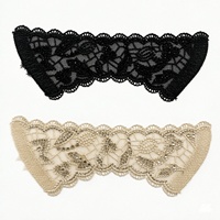 Empeigne de sandale semi-finie en nylon avec strass thermocollants et dentelle perlée pour chaussures féminines