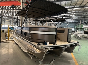 2025 <span class=keywords><strong>Europe</strong></span> approuvé <span class=keywords><strong>luxe</strong></span> personnalisé ponton bateau hors-bord moteur flottant artisanat pour la famille divertissement pêche loisirs soudé - Product Image 6