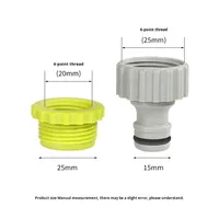 Nouveau connecteur d'irrigation de jardin en ABS, diamètre 1/2 po, robinet à 4/6 branches, raccord rapide fileté pour robinet d'eau