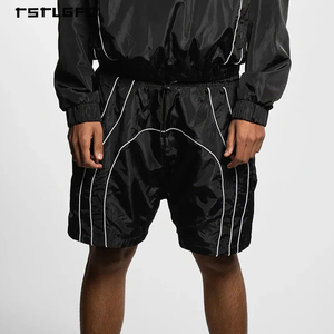 Custom Manufacturers Nylon <b>Men's</b> <b>Summer</b> Windbreaker <b>Jacket</b> and Waterproof Short Set Lightweight Streetwear Plaid Boxy Tracksuit - Product Image 4