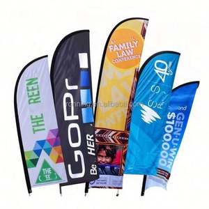 Bandera Voladora de Plumas Personalizada de 6 y 8 pies para Exteriores, Doble Cara, Tipo Vela, para Publicidad en Mercados y Eventos - Product Image 6