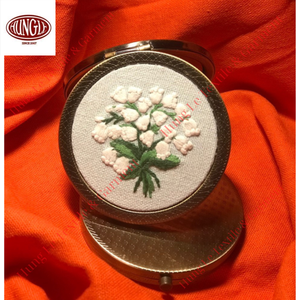 Elegant Embroidery Cosmetic <b>Mirror</b> Elegant <b>Makeup</b> <b>Mirror</b> <b>for</b> Girl - Product Image 1