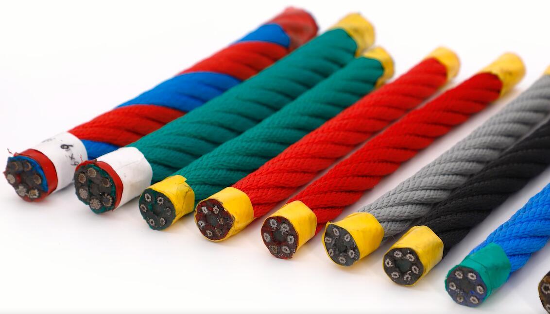 Outdoor Playground Polypropylene Steel Core Combination Rope 6 Strand 16mm