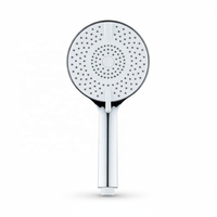 Douche à main à flux mixte avec massage de pluie à 4 vitesses, panneau rond de grande taille, avec un flux de pluie doux et respectueux de la peau pour les salles de bain d'appartements