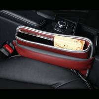 Nouveau design de boîte d'écart et de console de siège de voiture en cuir PU organisateur de remplissage d'écart de siège de voiture pour les femmes