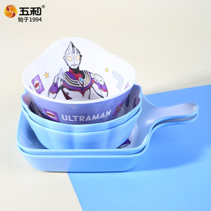 Wuhe Ultraman Kids Melamine Bowl Set With Spoon And Cup For Children's Dining - Product Image 5