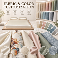 Parure de lit 3 pièces en coton brodé Alenhome Rosette, design personnalisé, certifiée Oeko-Tex, drap-housse extra profond, taie d'oreiller, OEM ODM