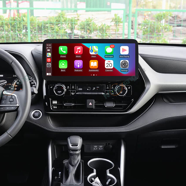 Android for Toyota Highlander 12.3inch Car GPS Navigation Head Unit Multimedia Player Radio Carplay IPS Screen Car Radio