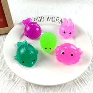 Most Popular TPR Gold Powder Marine Animal Pinch Pressure Release Promotional Gift Decompression Squeeze <b>Squishy</b> Toys for Kids - Product Image 3