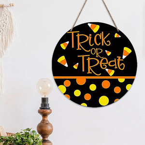 Decoraciones para fiestas de Halloween transfronterizas, etiquetas con letras, letreros de madera para puertas de castillos de brujas, adornos - Product Image 4