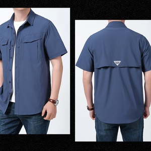 Chemise de pêche personnalisée, nouveau style, sublimation, UPF50+, respirante, séchage rapide, légère, multi-poches - Product Image 5