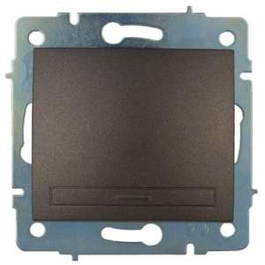 Interruttore a levetta in grafite, serie Europa, 2 posizioni, 16A, 250V; ideale per controllare apparecchi di illuminazione e sistemi elettrici. - Product Image 1