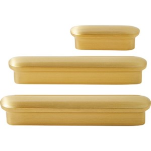 Tiradores de latón dorados para armarios y cajones, diseño simétrico para puertas de muebles, herrajes para gabinetes de cocina y vestidores. - Product Image 3