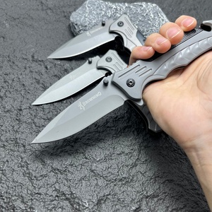 Couteau pliant multifonctionnel OEM personnalisable en acier inoxydable avec manche en bois, idéal pour la survie en extérieur, le camping et le bricolage - Product Image 4