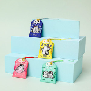 OMaMori Custom Textile & Fabric Crafts Japanese Charm for Love and Good Fortune with Embroidered Technique