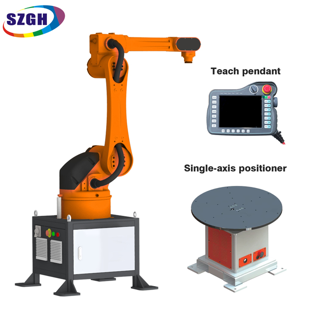 6-Axis Industrial Robot Arm with PLC Gearbox Motor 15kg Payload 1600mm Reach Servo-Electric Drive for Welding and Handling