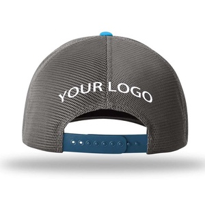 Gorra <span class=keywords><strong>de</strong></span> camionero personalizada, sombrero trasero a presión <span class=keywords><strong>de</strong></span> malla <span class=keywords><strong>de</strong></span> 6 paneles, parche <span class=keywords><strong>de</strong></span> marcas <span class=keywords><strong>de</strong></span> tejido, gorras <span class=keywords><strong>de</strong></span> camionero <span class=keywords><strong>de</strong></span> gamuza <span class=keywords><strong>de</strong></span> dos tonos a granel para hombres - Product Image 3