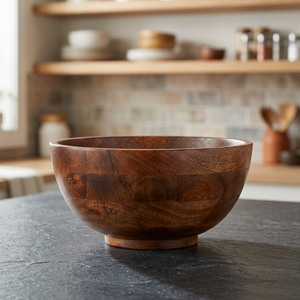 Tazón de madera con Mango, nueva forma - Product Image 3