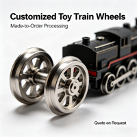 Roue de train ferroviaire à l'échelle HO personnalisée avec rayons détaillés pour modèles de trains miniatures - Pièces de rechange