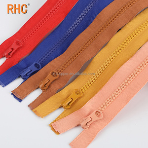 Rhc Áo khoác cremalleras dây kéo nhựa 10 8 5 3 vislon dây kéo fermeture Eclair hai cách đóng mở kết thúc nhựa dây kéo - Product Image 6
