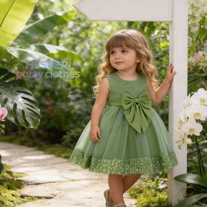 Nuevo Vestido de Princesa con Lentejuelas y Encaje para Bebés y Niñas Pequeñas, Vestido de Tutú para Pasarela, Fiesta de Cumpleaños, Actuación en Escenario, Disfraz Elegante - Product Image 1