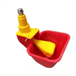 Square Float Valve Style Water Drinker Cups For Poultry Chicken Animal Drinkers Nipple With Cup Chicken Watering Cup