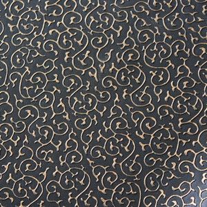 Cuero Sintético Metalizado de 0.5 <span class=keywords><strong>mm</strong></span> con Patrón Floral en Relieve, Tela de PVC para Tapicería, Papel Tapiz, Cajas y Escritorios - Product Image 5